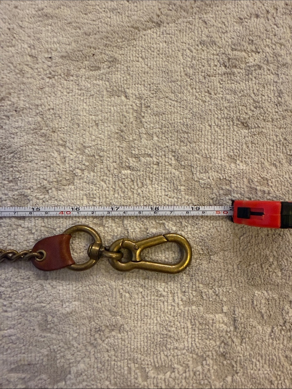 DSQUARED Brass and Leather Chain for jeans - Picture 6 of 6